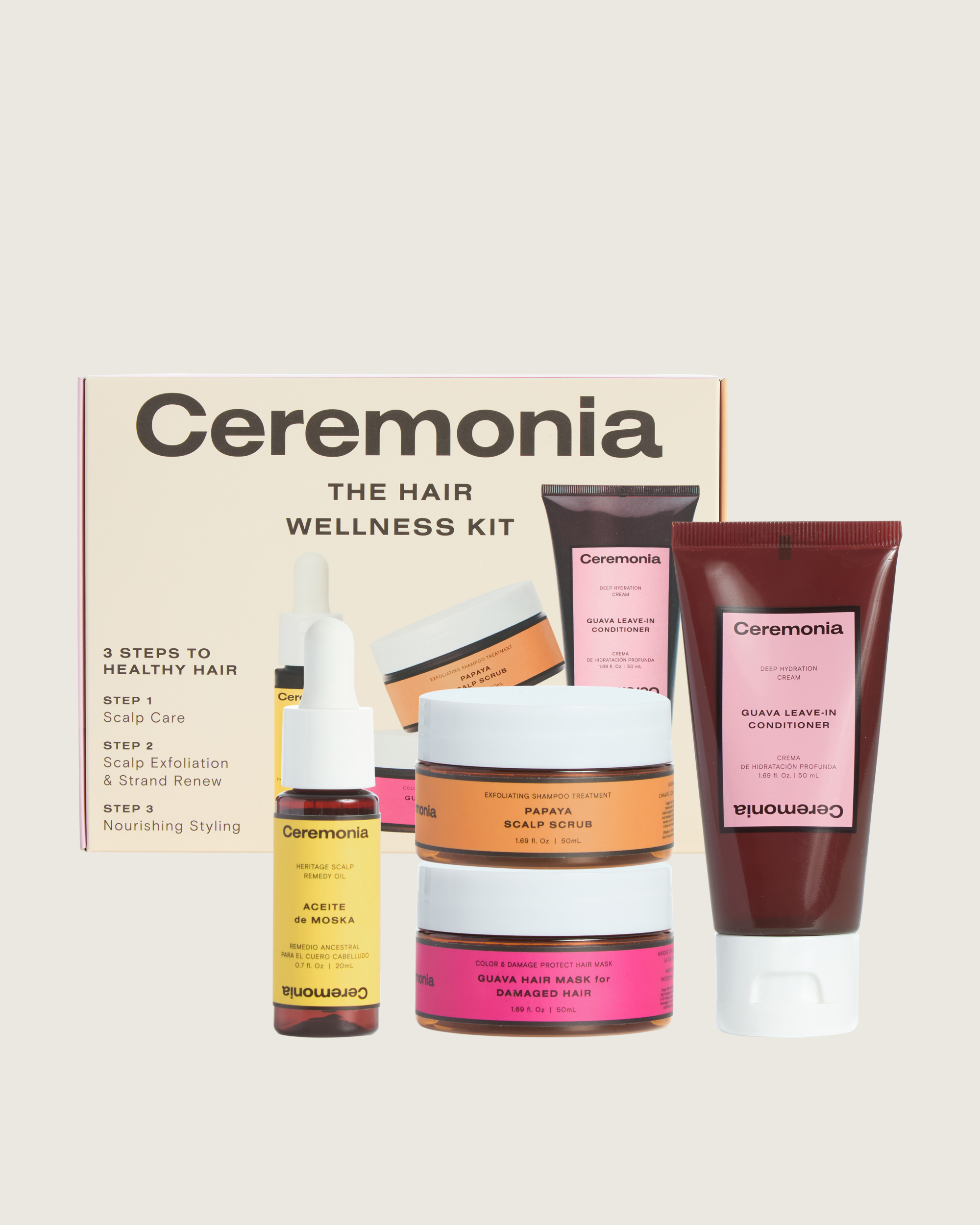 Ceremonia_HairWellnessKit-Products_BoxV1_4x5_Cream