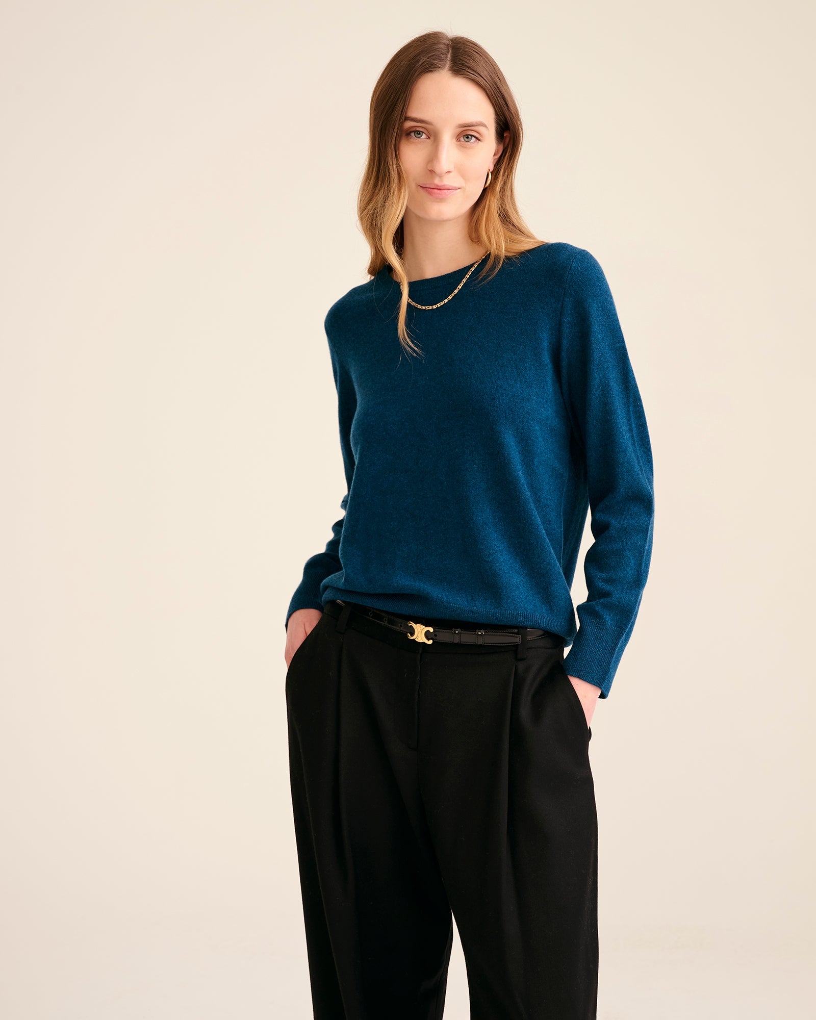 WE02145-OriginalCashmereSweater-Peacock_Blue1_1067